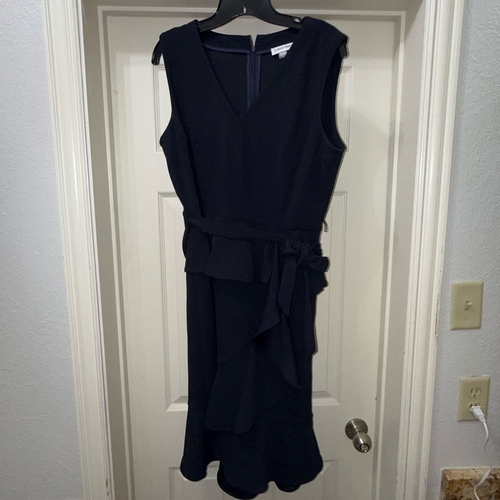 Calvin Klein Navy Midi Dress